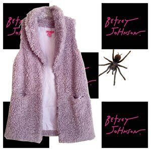 Betsey Johnson Lavender Teddy Vest